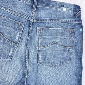 VTG Y2K Azzure Malibu Jean Shorts Jorts 36x13 (34x13) Baggy Distressed Faded